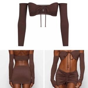 SKIMS Brown Bikini Set